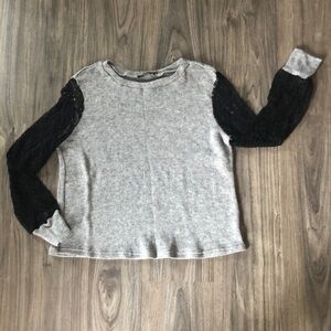Shein Lace Arm Sweater